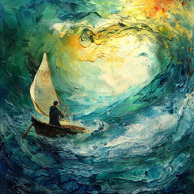 La douleur est comme une succession de vagues, lors d’une tempête ballotant un bateau sur une mer déchaînée